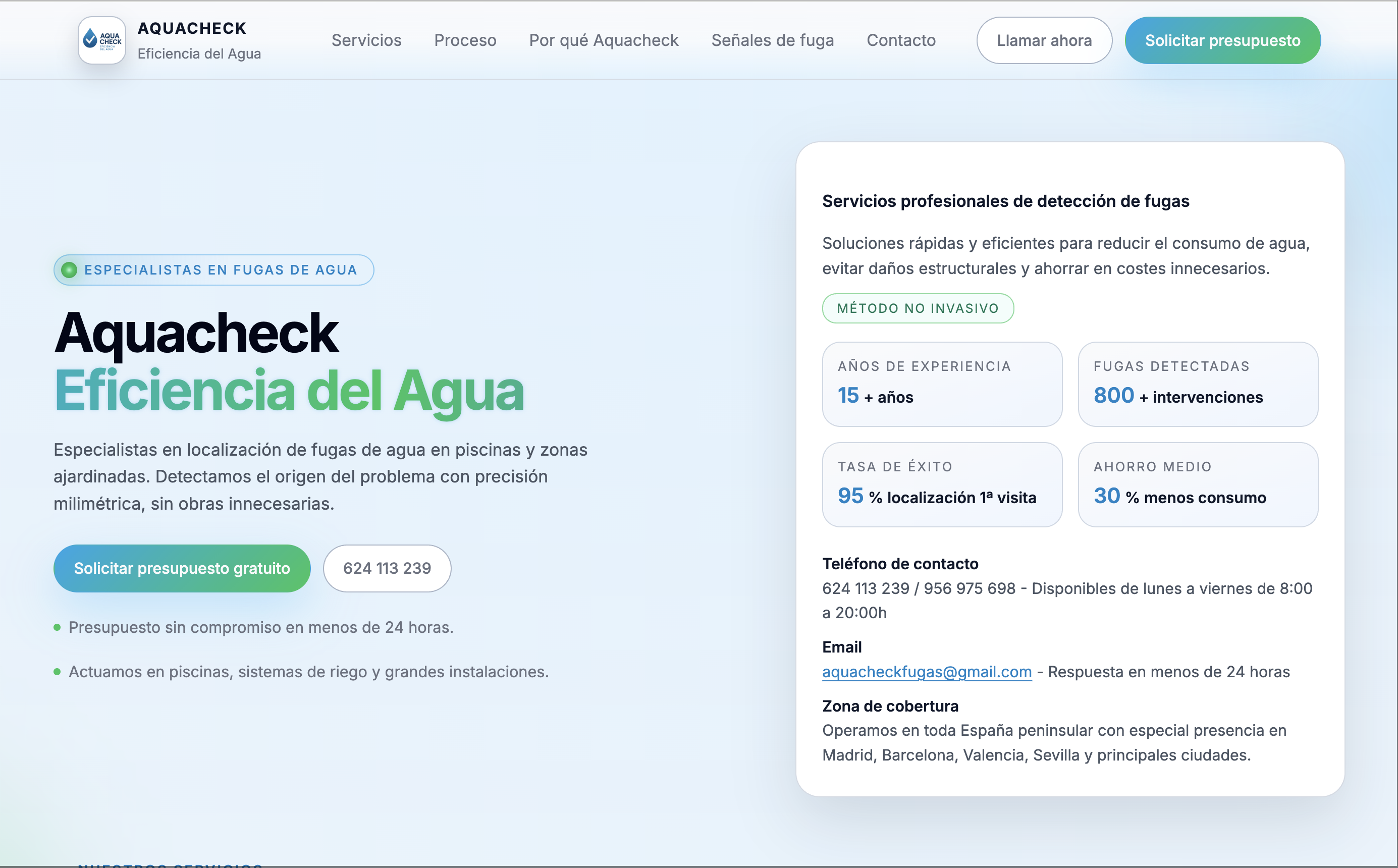 Vista previa Aquacheck